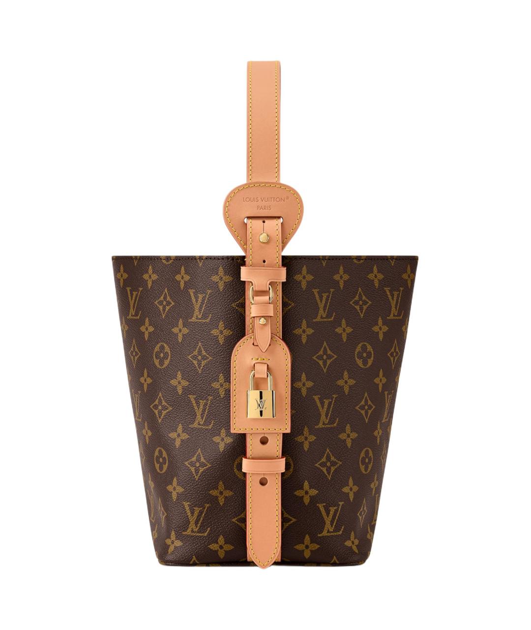 LOUIS VUITTON Коричневая канва сумка через плечо, фото 3