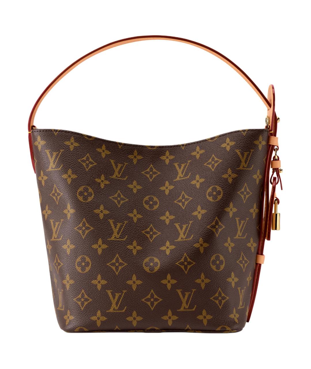 LOUIS VUITTON Коричневая канва сумка через плечо, фото 4