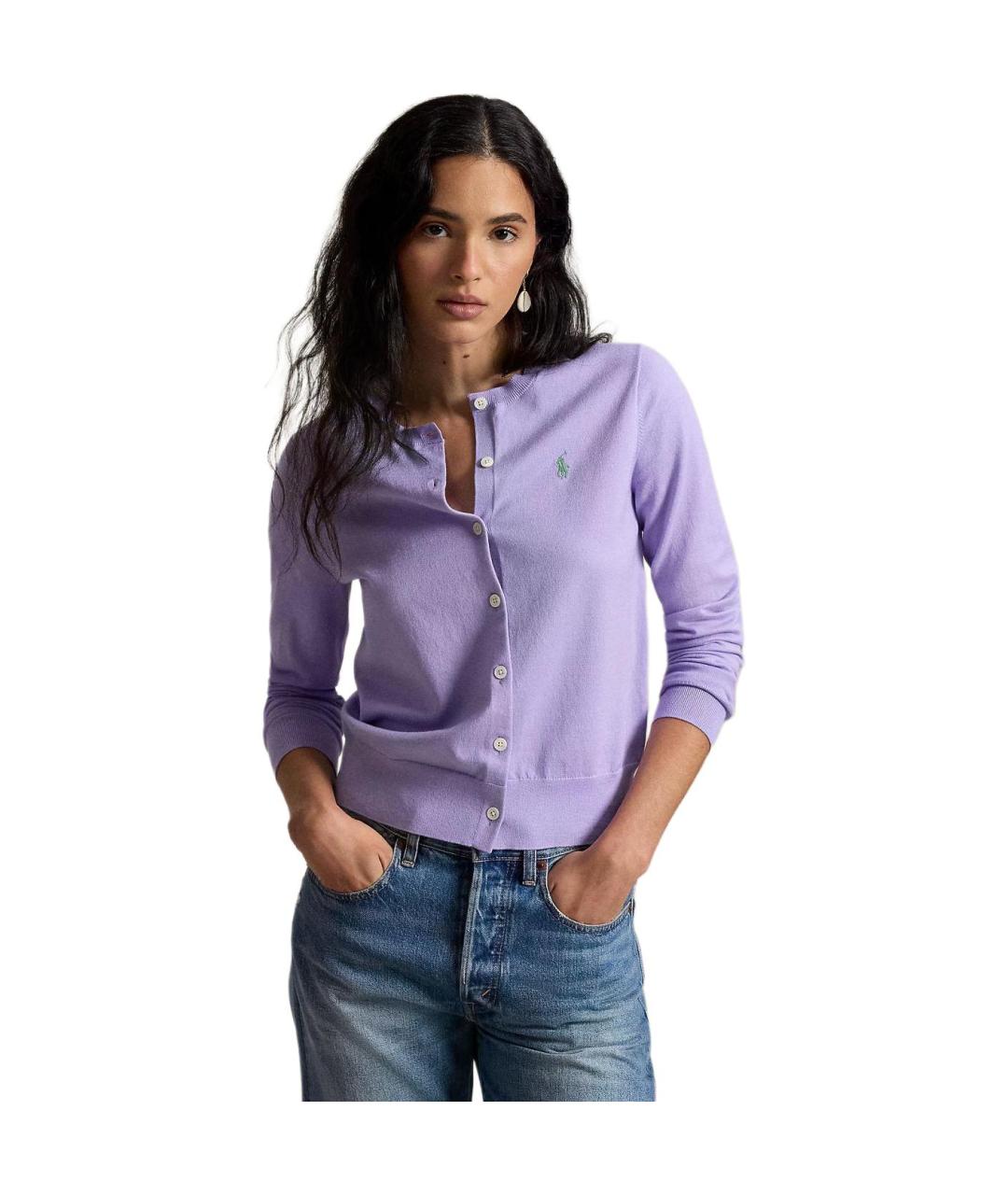 POLO RALPH LAUREN Фиолетовый кардиган, фото 3