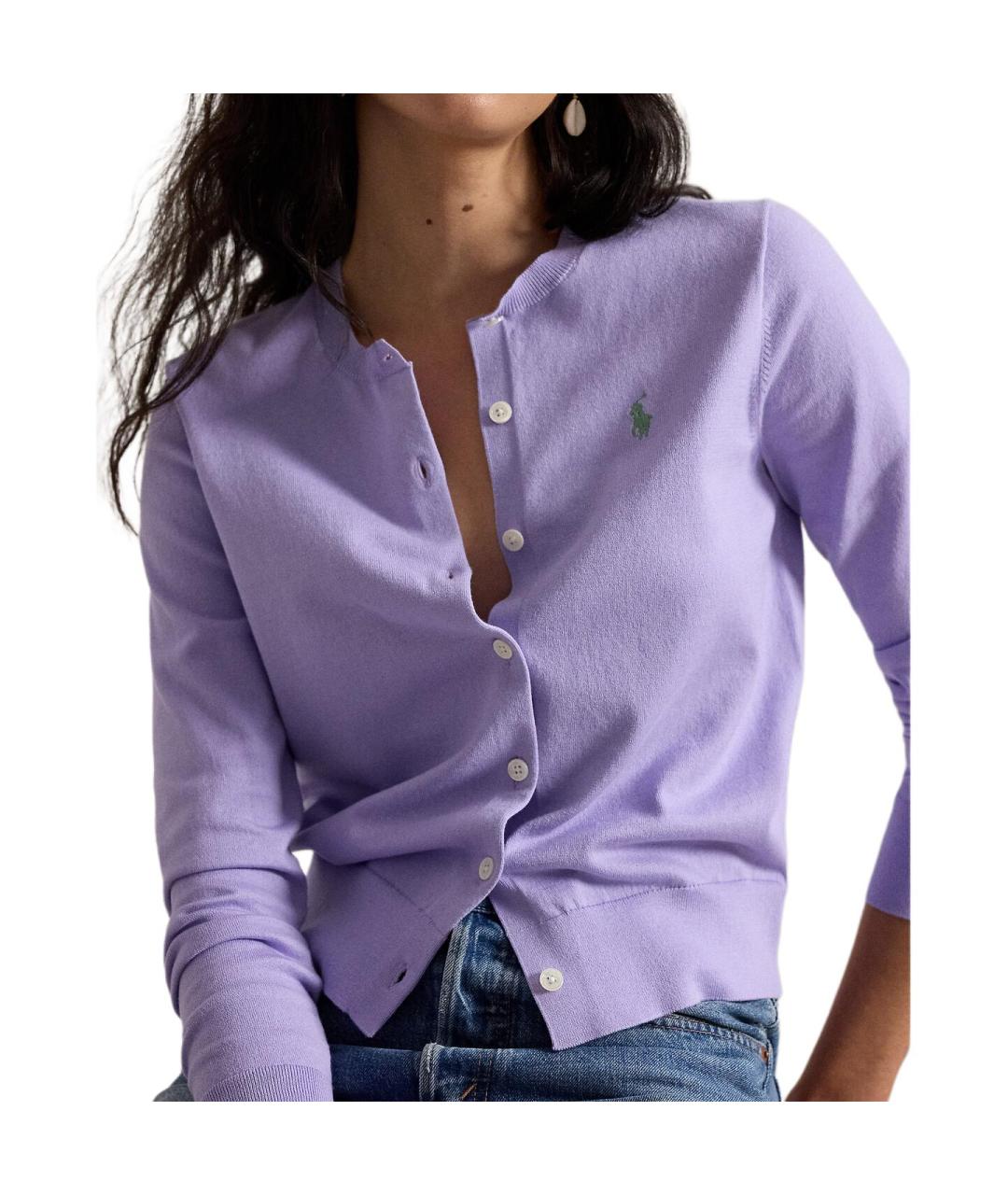 POLO RALPH LAUREN Фиолетовый кардиган, фото 5