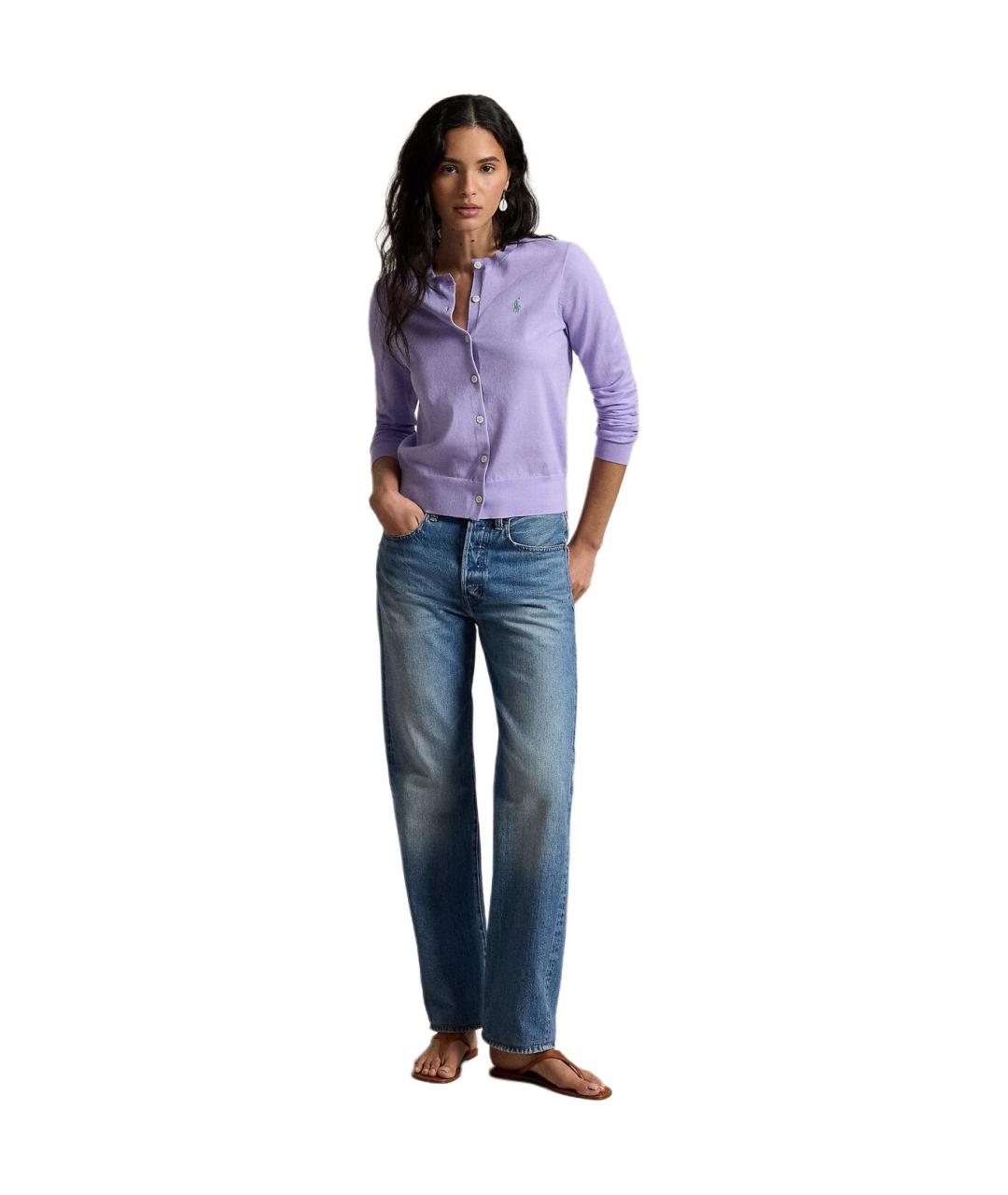 POLO RALPH LAUREN Фиолетовый кардиган, фото 4