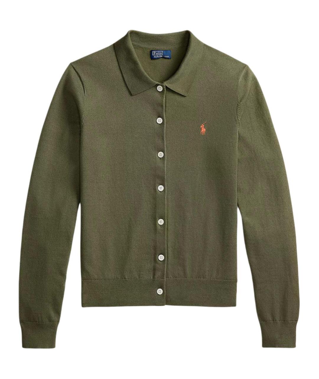POLO RALPH LAUREN Зеленый кардиган, фото 2