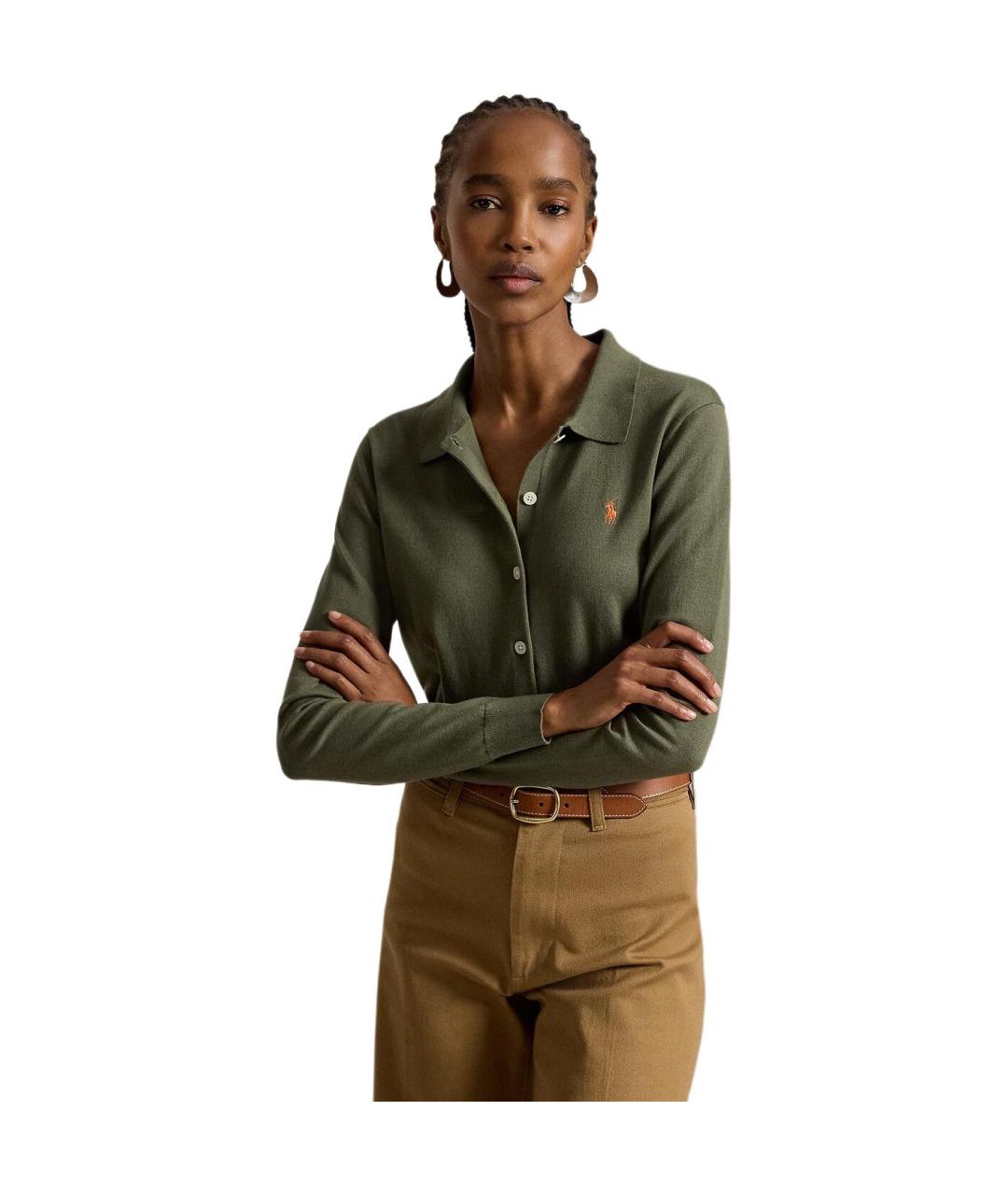 POLO RALPH LAUREN Зеленый кардиган, фото 3