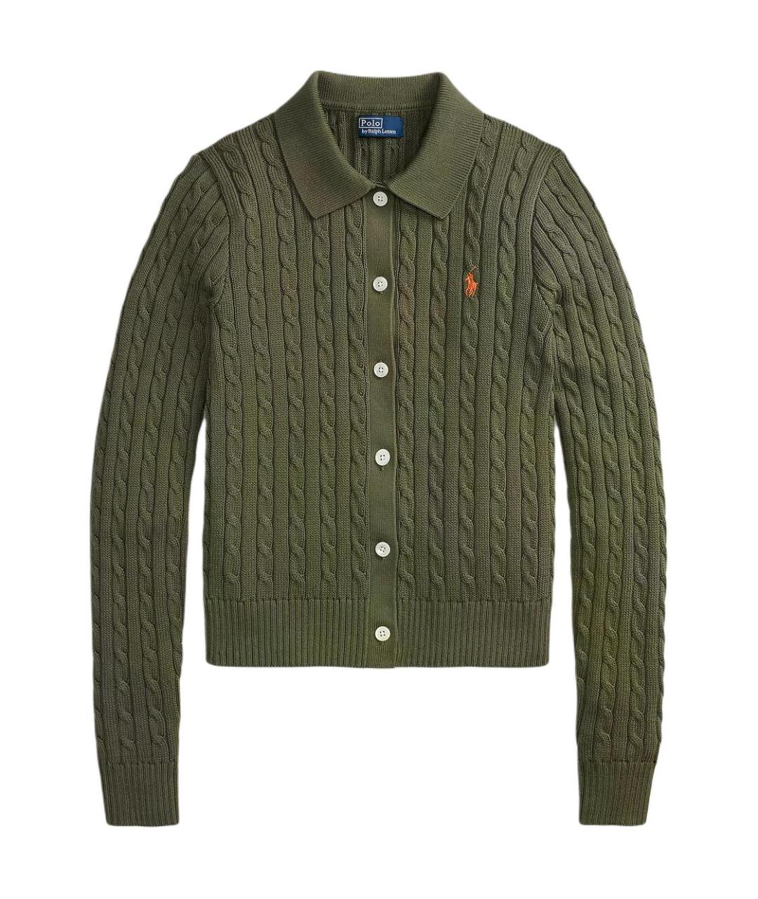 POLO RALPH LAUREN Зеленый кардиган, фото 2