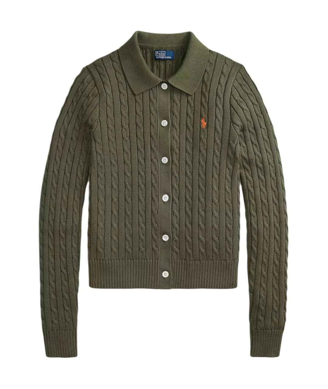POLO RALPH LAUREN Зеленый кардиган, фото 1