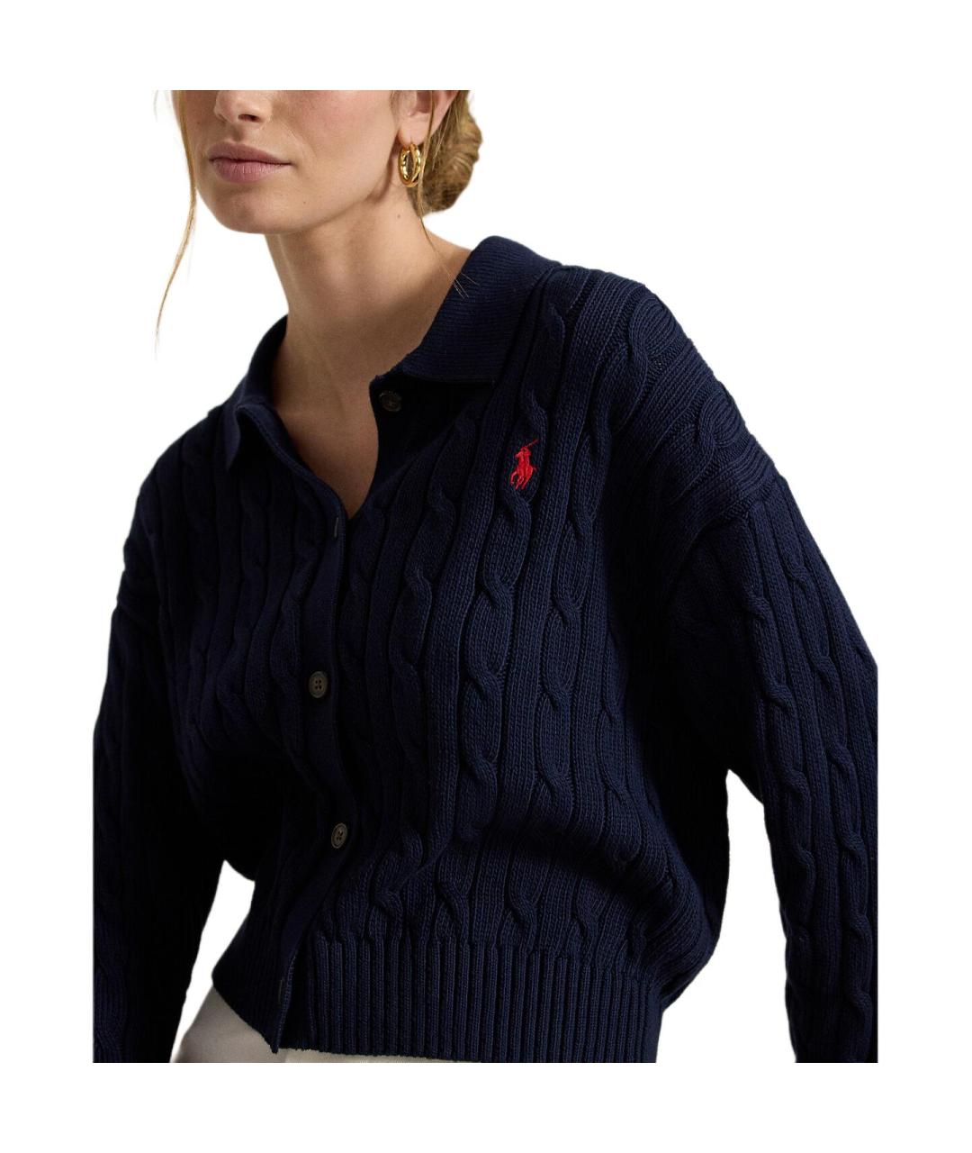 POLO RALPH LAUREN Темно-синий кардиган, фото 5