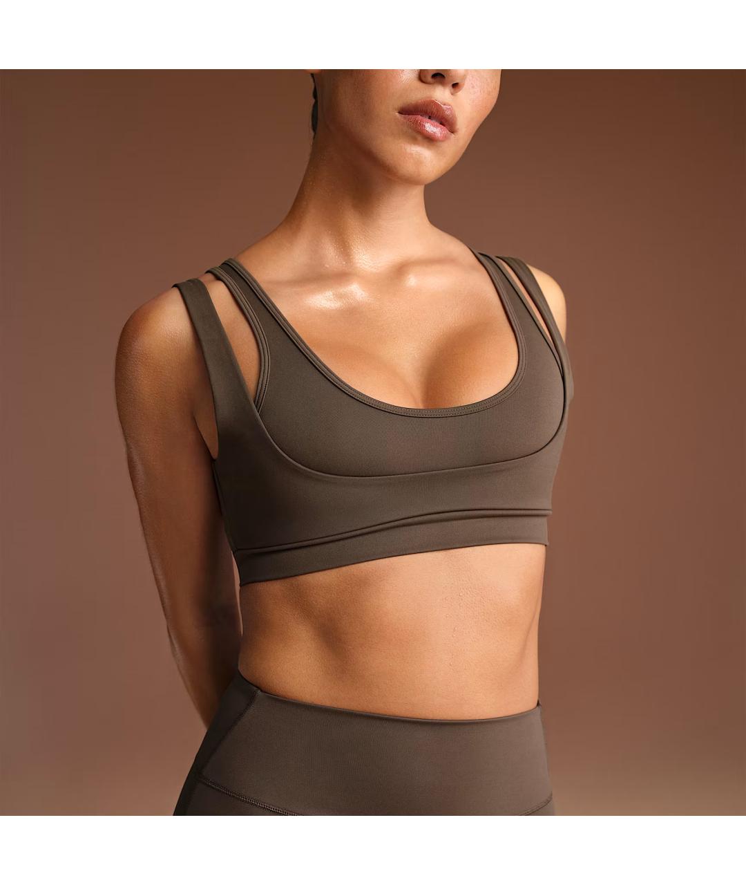 NIKE Коричневый бюстгалтеры, фото 4