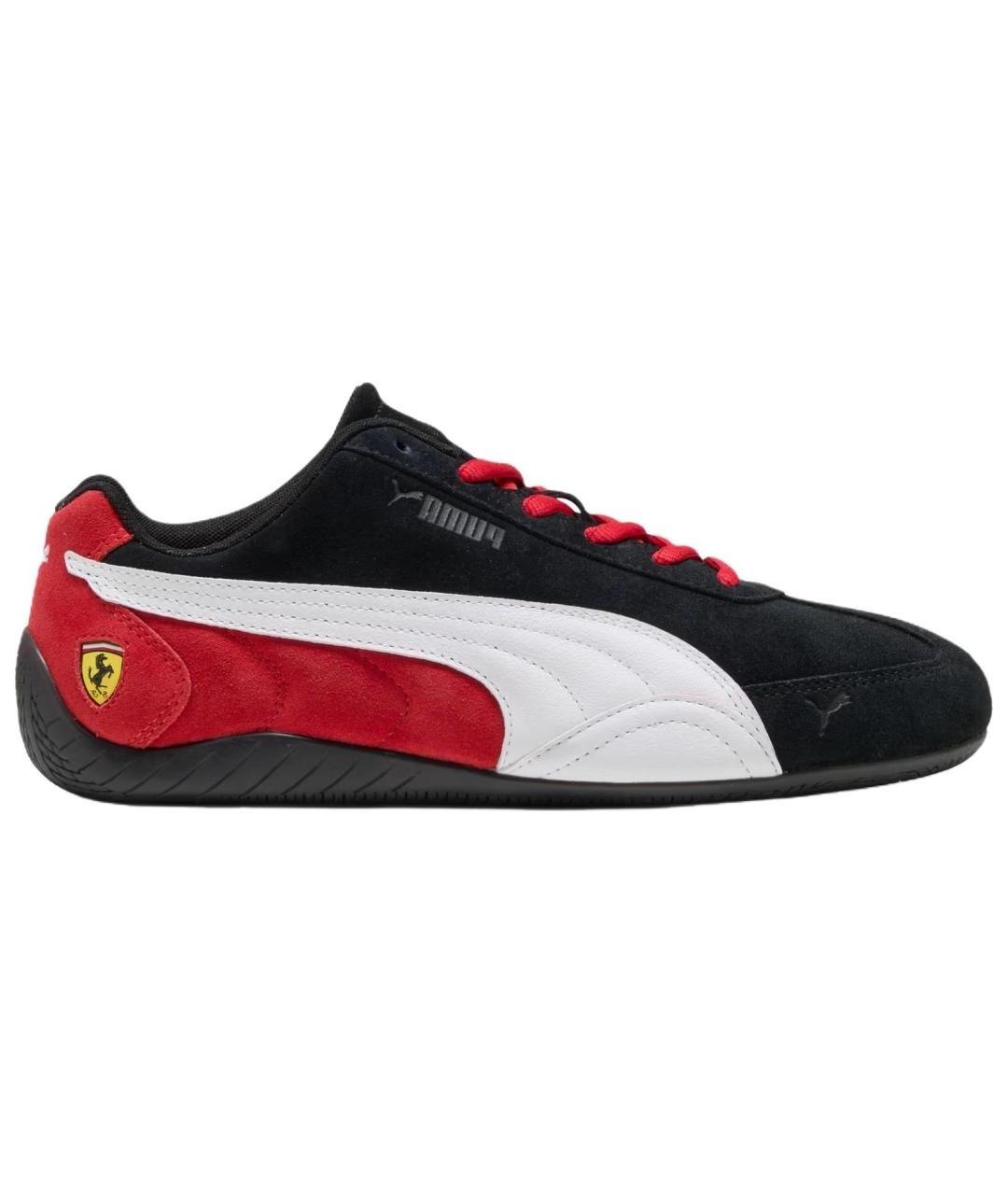 PUMA Красные кожаные кроссовки, фото 1
