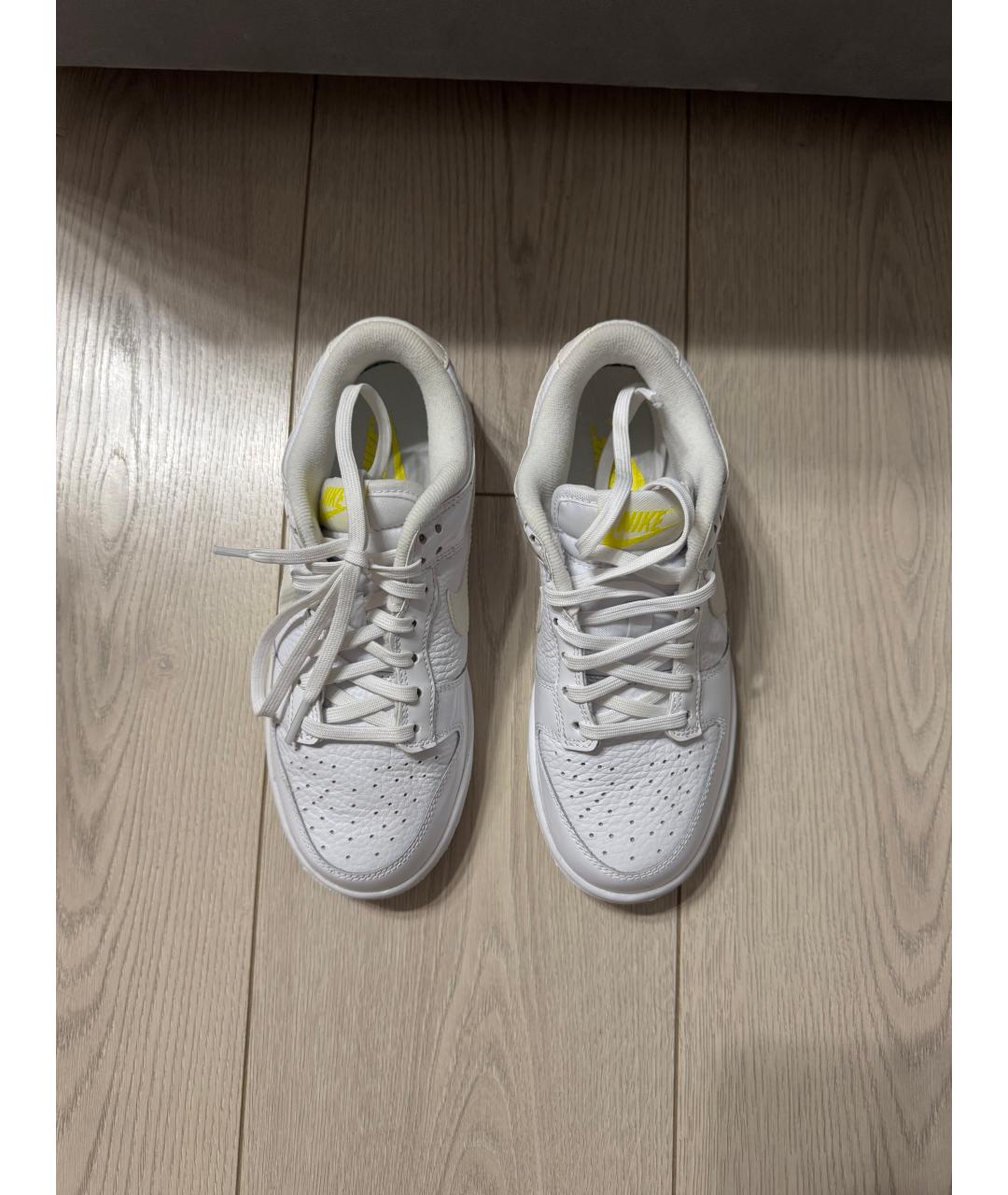 NIKE Белые кожаные кроссовки, фото 2