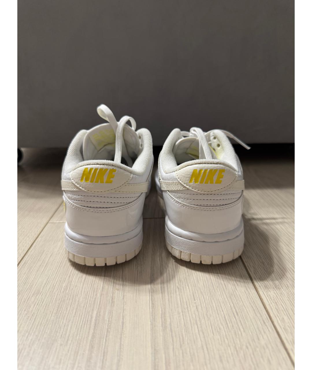 NIKE Белые кожаные кроссовки, фото 4