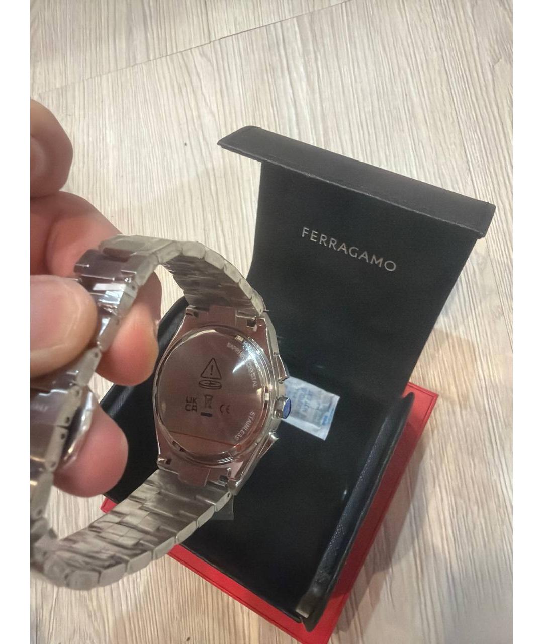 FERRAGAMO Бирюзовые стальные часы, фото 2