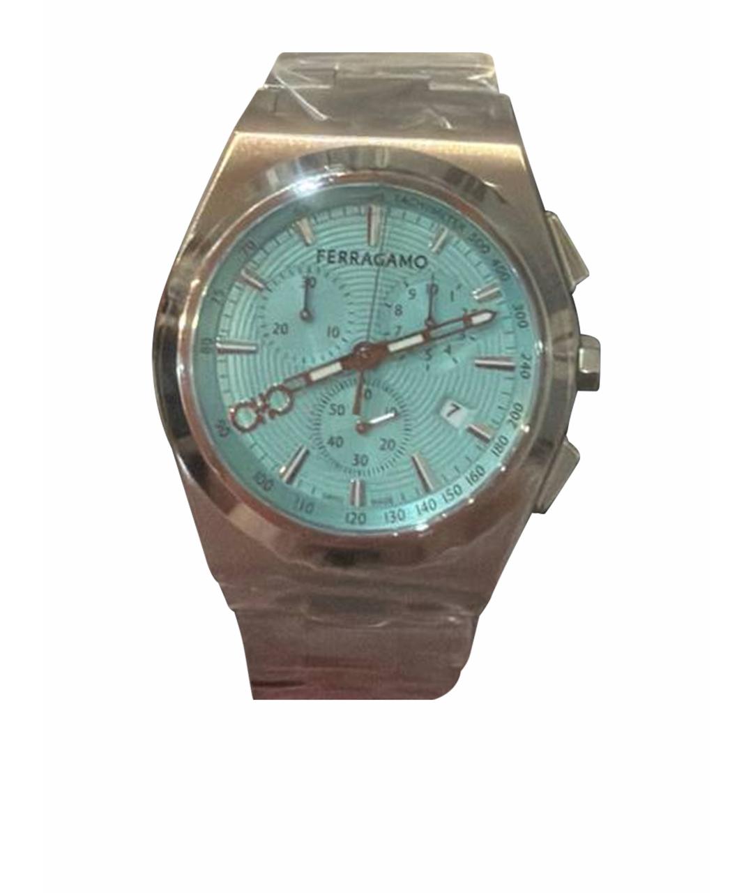 FERRAGAMO Бирюзовые стальные часы, фото 1