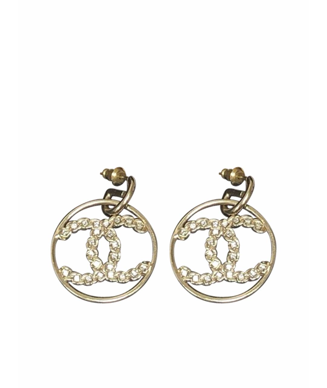CHANEL Золотые серьги, фото 1
