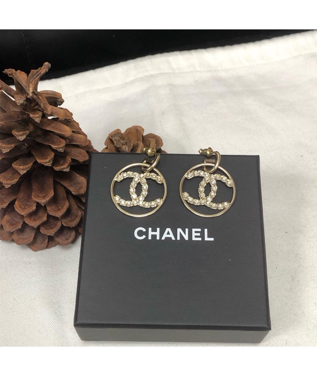 CHANEL Золотые серьги, фото 7