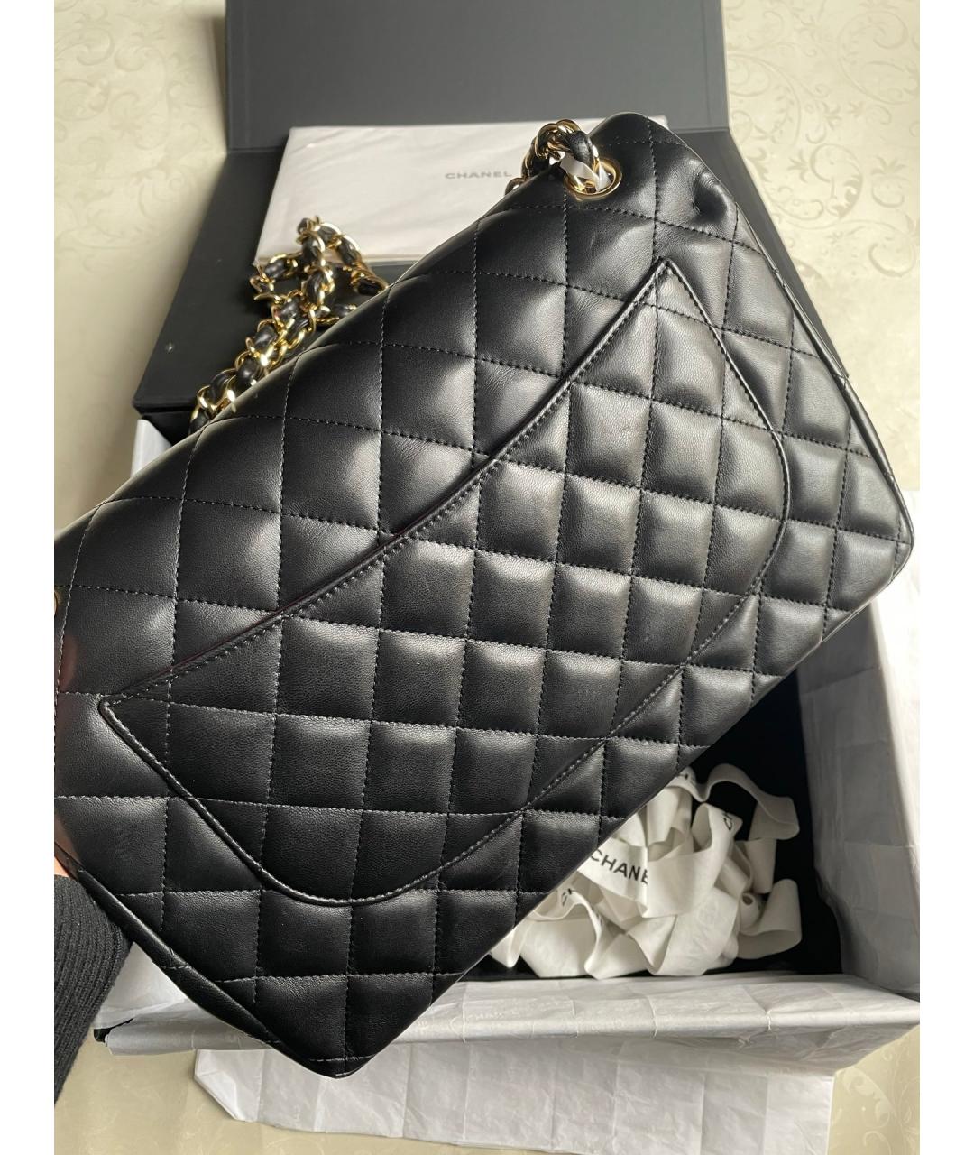 CHANEL Черная кожаная сумка через плечо, фото 3