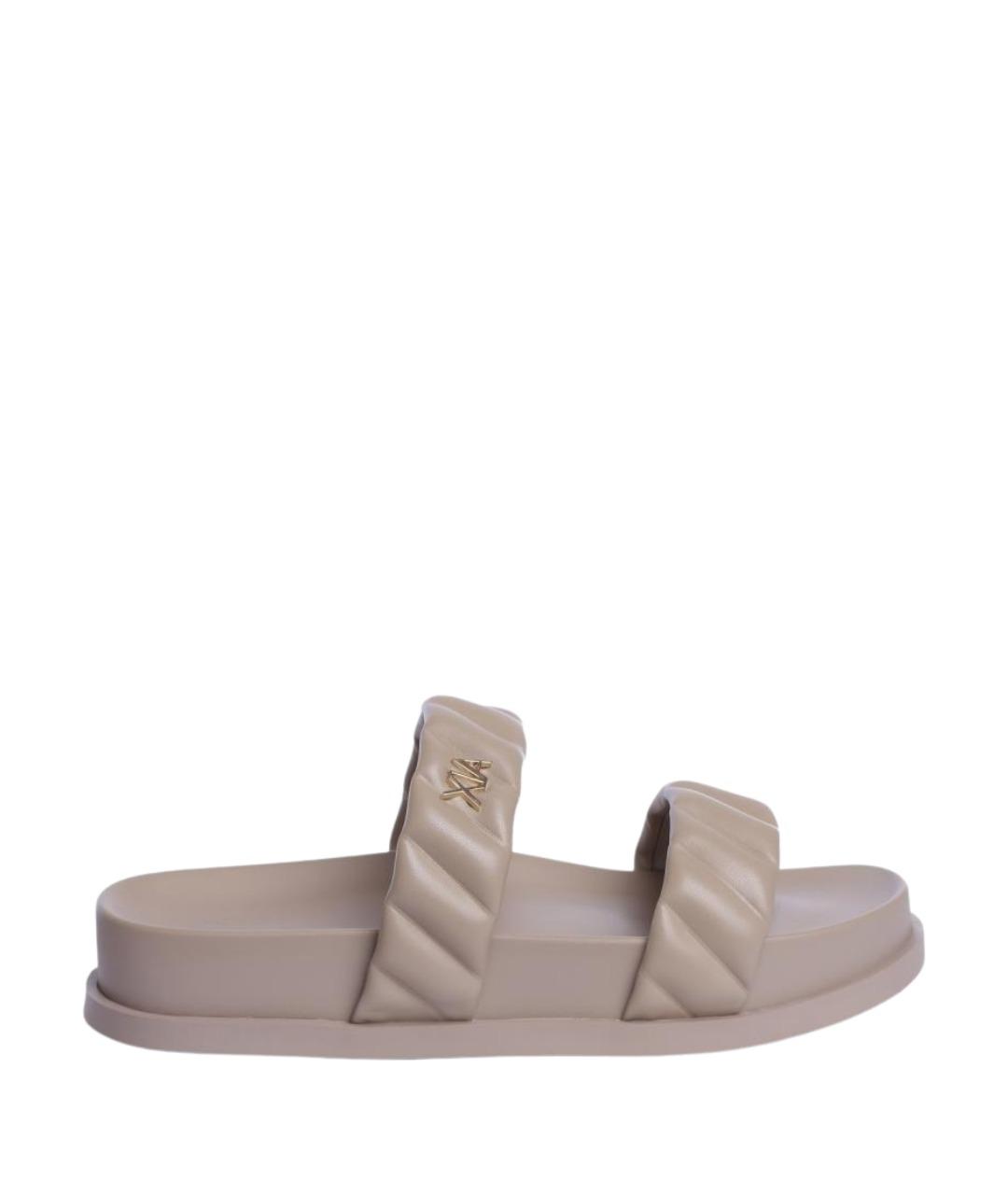 ARMANI EXCHANGE Бежевые шлепанцы, фото 1