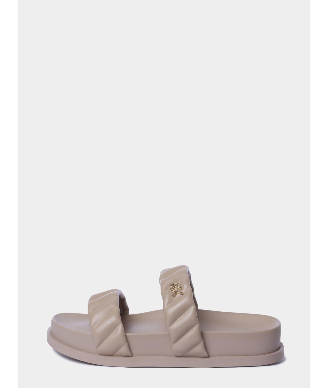 ARMANI EXCHANGE Бежевые шлепанцы, фото 7