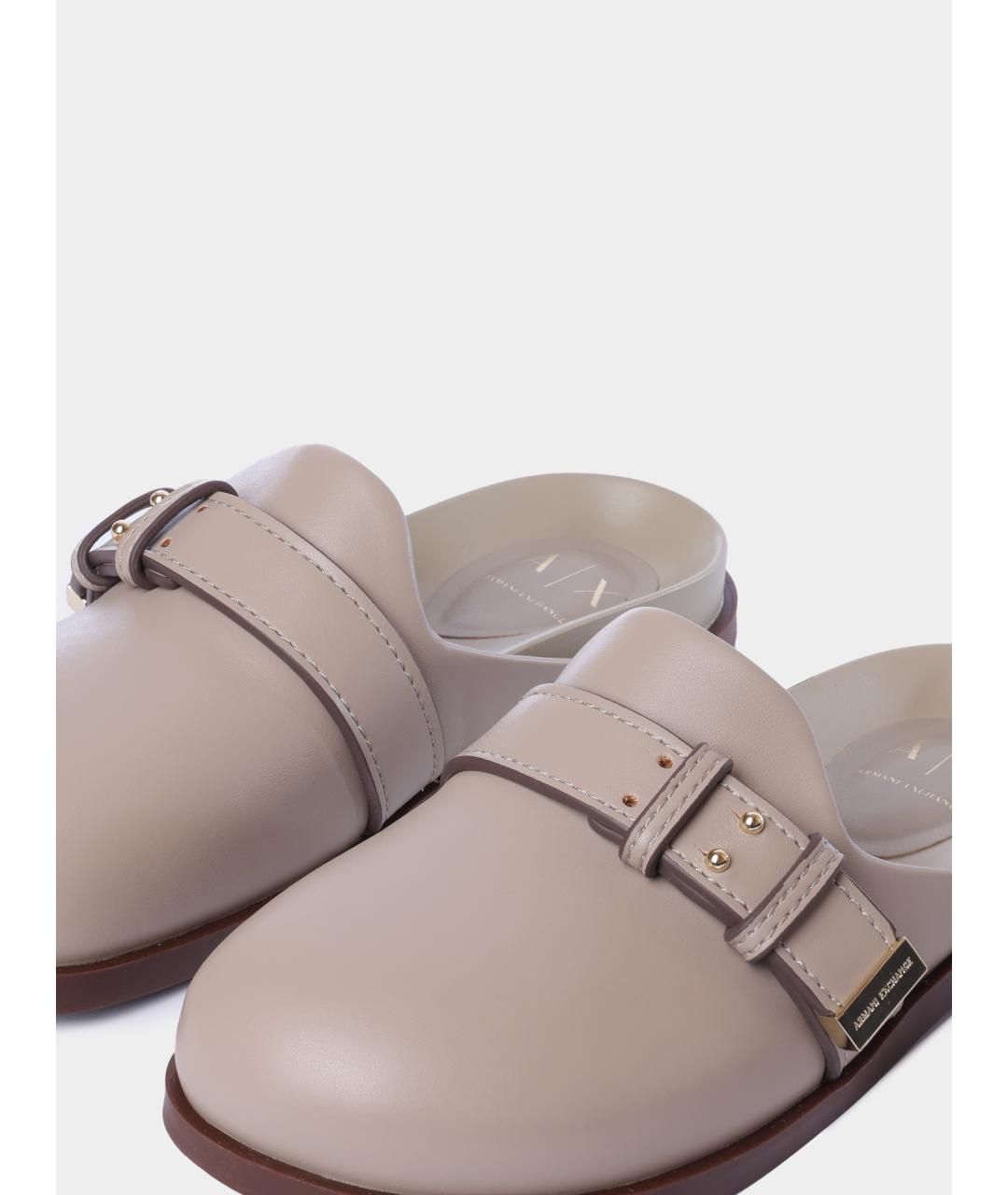 ARMANI EXCHANGE Бежевые сабо, фото 3