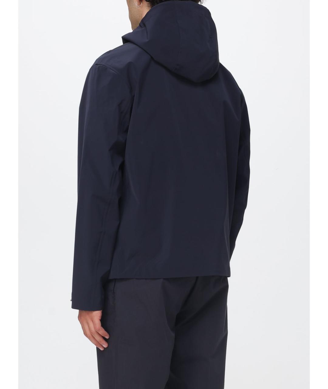 EMPORIO ARMANI Синяя хлопко-эластановая куртка, фото 2