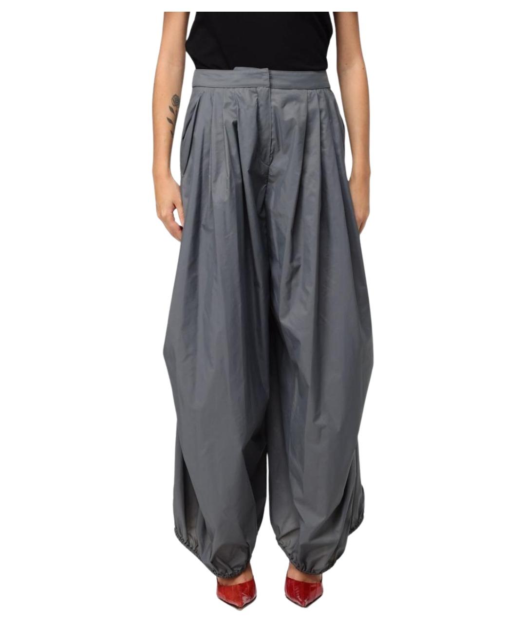 EMPORIO ARMANI Серые брюки широкие, фото 1