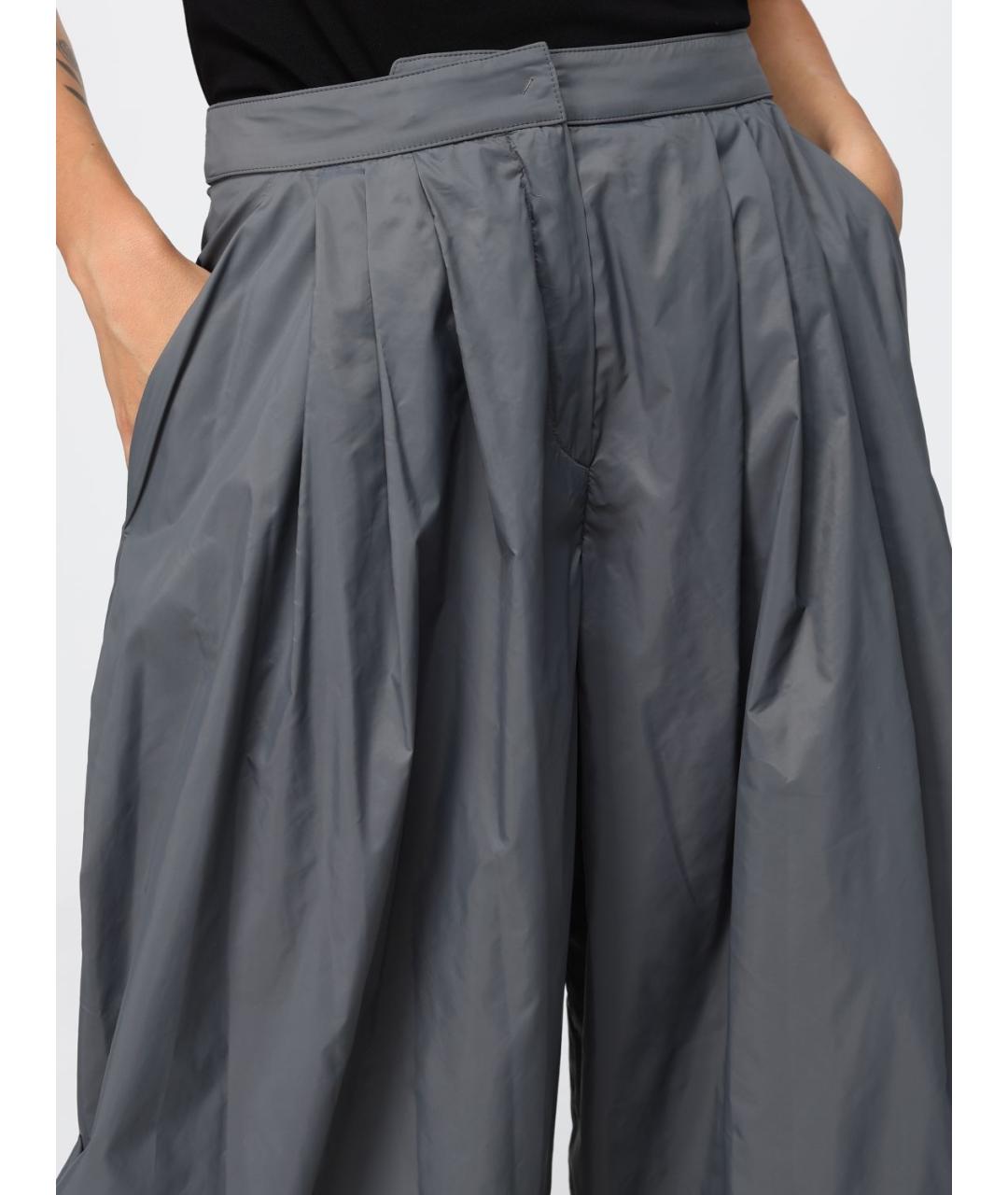 EMPORIO ARMANI Серые брюки широкие, фото 3
