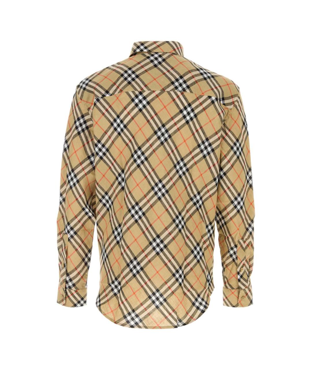 BURBERRY Мульти льняная кэжуал рубашка, фото 2