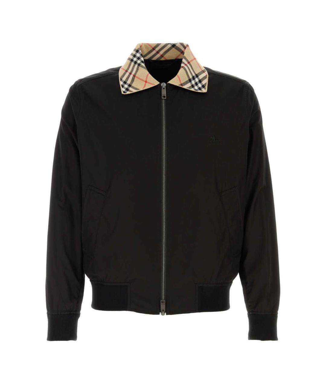 BURBERRY Черная хлопковая куртка, фото 1