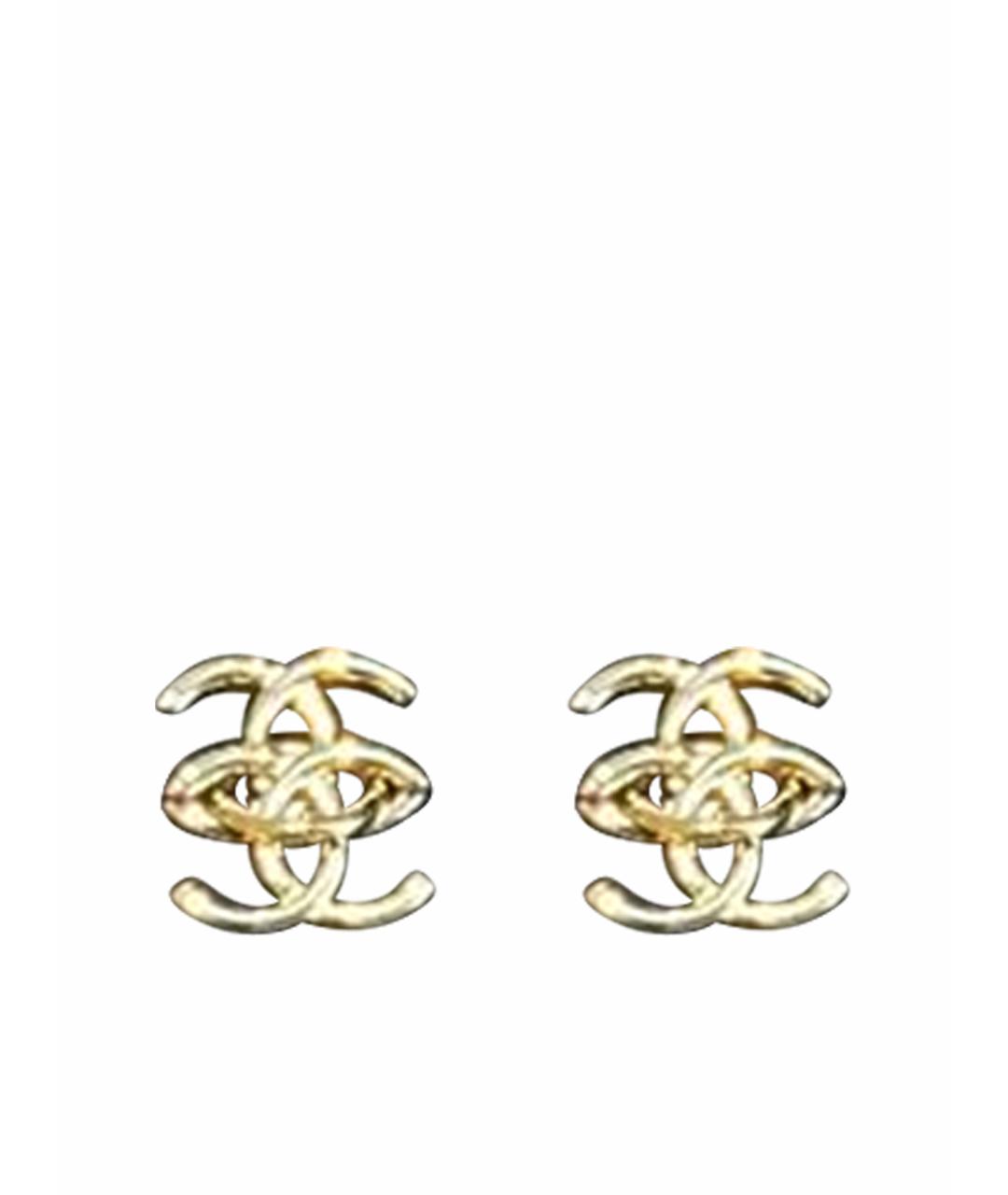CHANEL Золотые серьги, фото 1