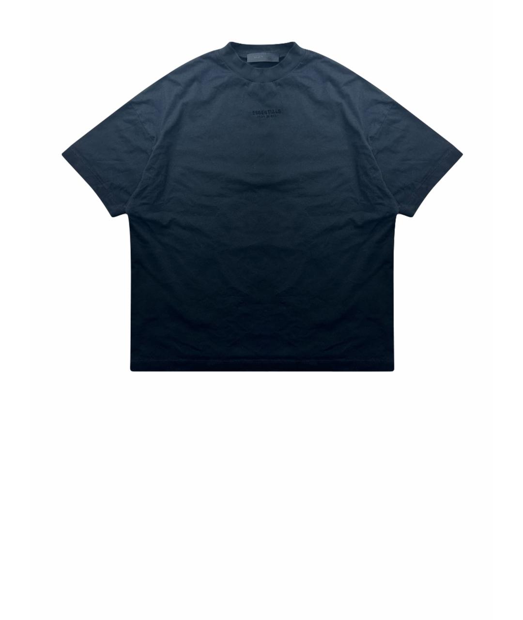 FEAR OF GOD ESSENTIALS Черная хлопковая футболка, фото 1