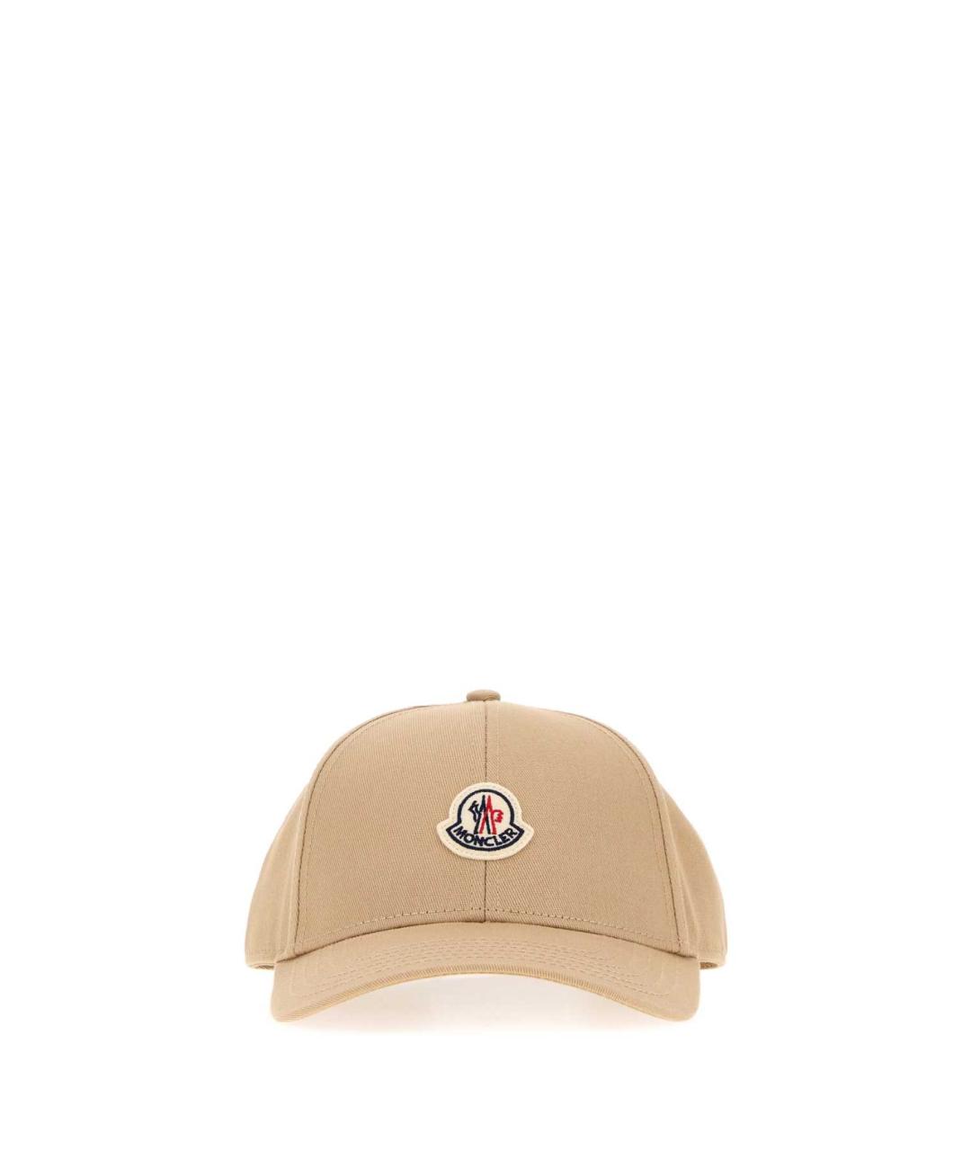 MONCLER Бежевая хлопковая кепка/бейсболка, фото 1