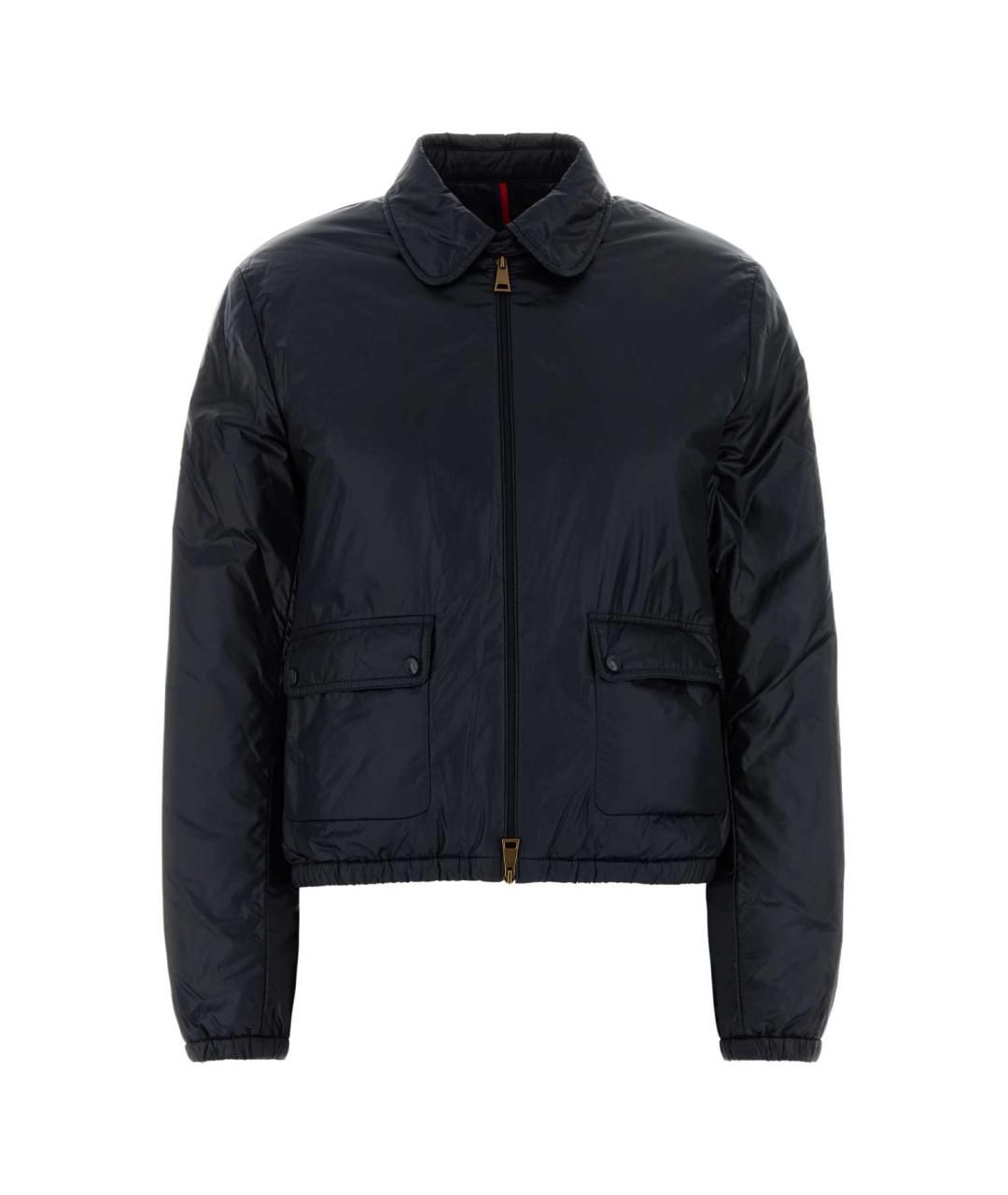 MONCLER Синий нейлоновый пуховик, фото 1