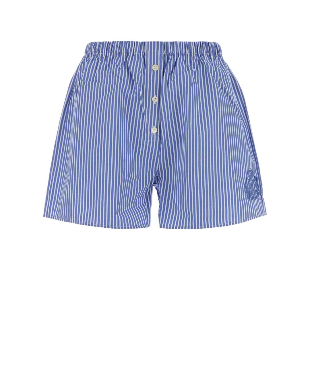 SPORTY AND RICH Голубые хлопковые шорты, фото 1