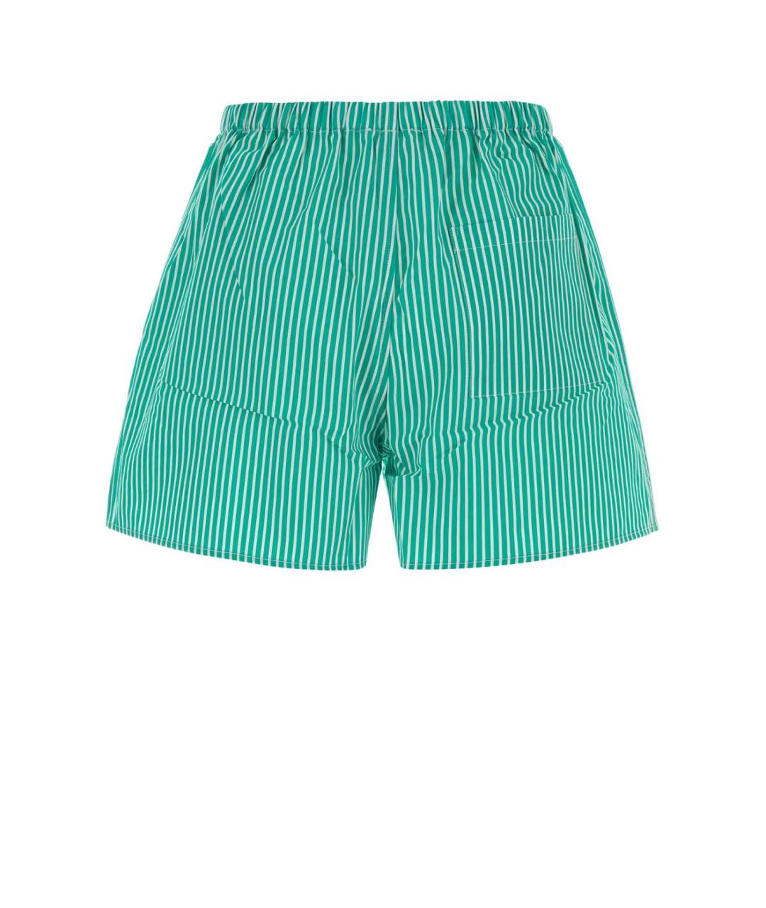 SPORTY AND RICH Зеленые хлопковые шорты, фото 2