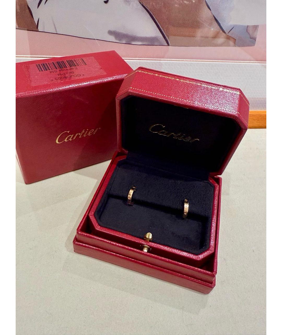 CARTIER Золотые серьги из розового золота, фото 2