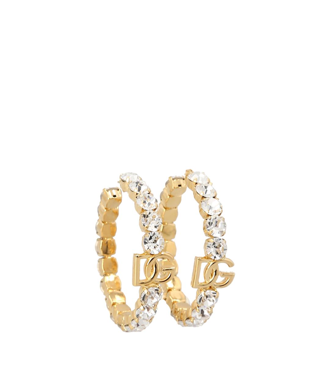 DOLCE&GABBANA Золотые латунные серьги, фото 3