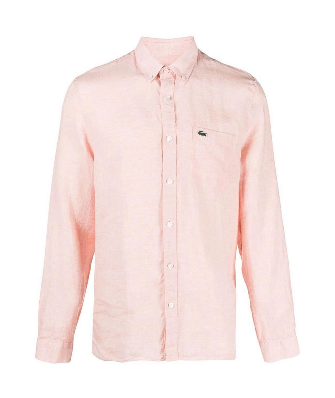 LACOSTE Розовая кэжуал рубашка, фото 1