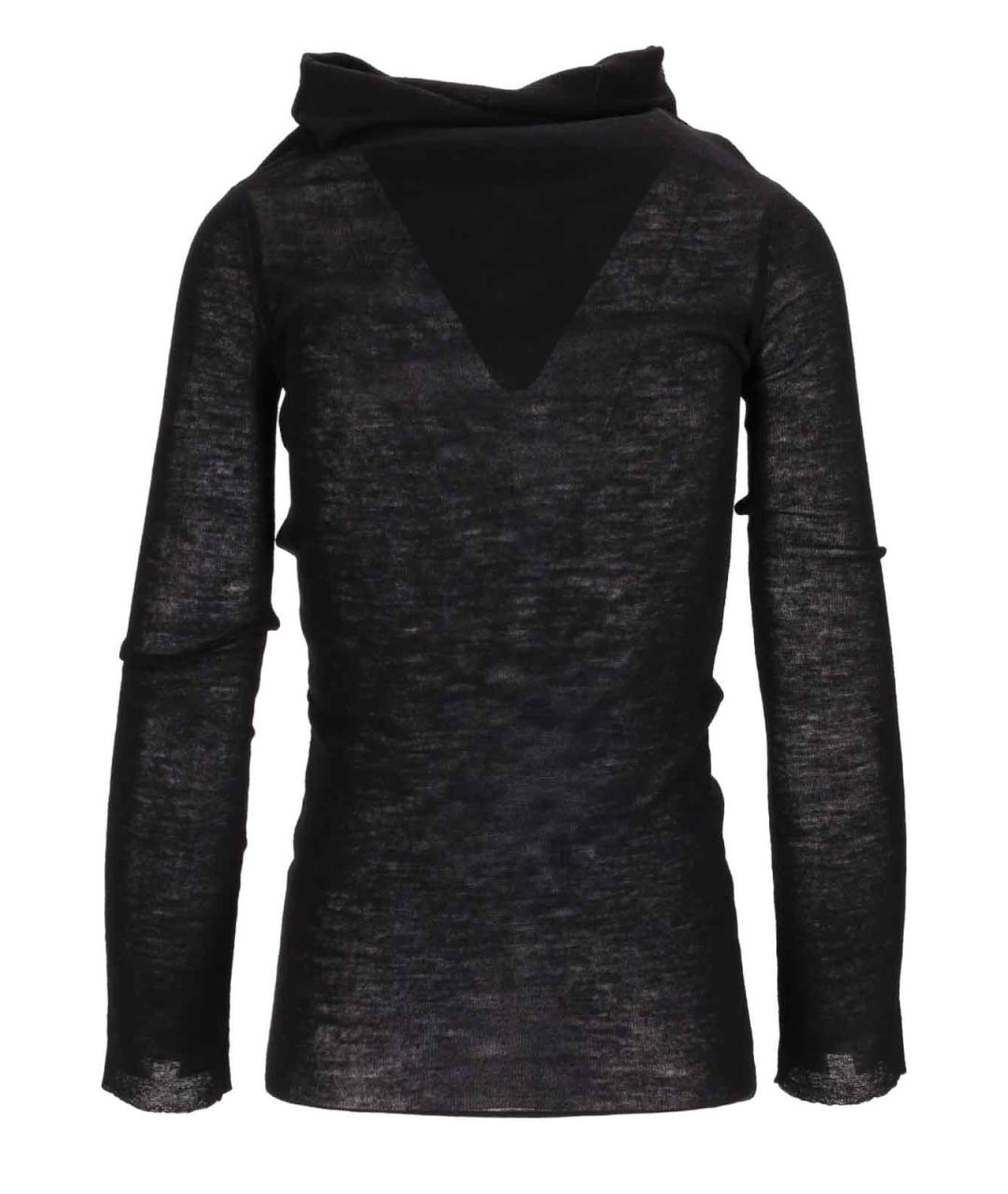 ANN DEMEULEMEESTER Черный шерстяной джемпер / свитер, фото 3