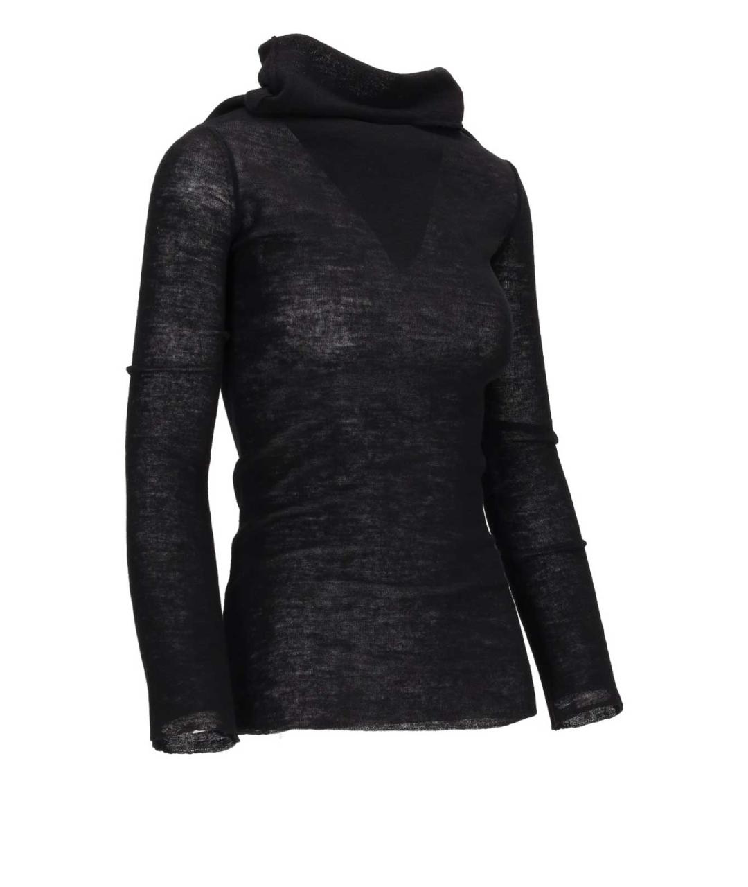 ANN DEMEULEMEESTER Черный шерстяной джемпер / свитер, фото 2