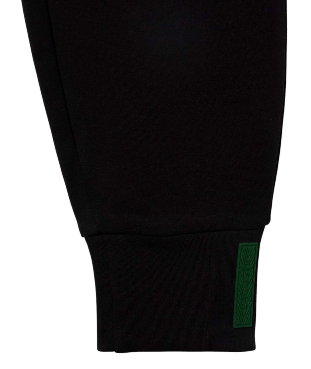 LACOSTE Черные полиэстеровые спортивные брюки и шорты, фото 3