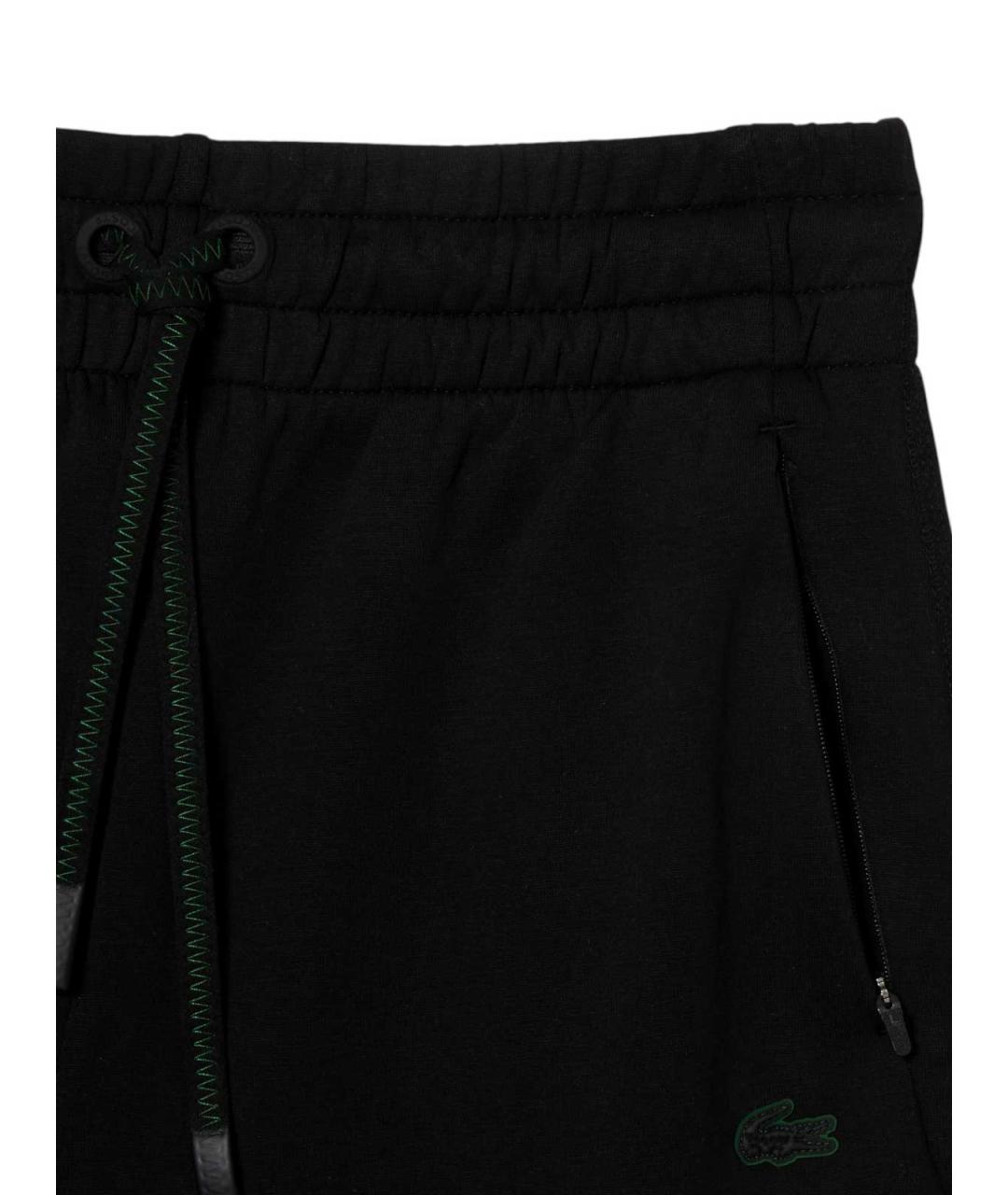 LACOSTE Черные полиэстеровые спортивные брюки и шорты, фото 2