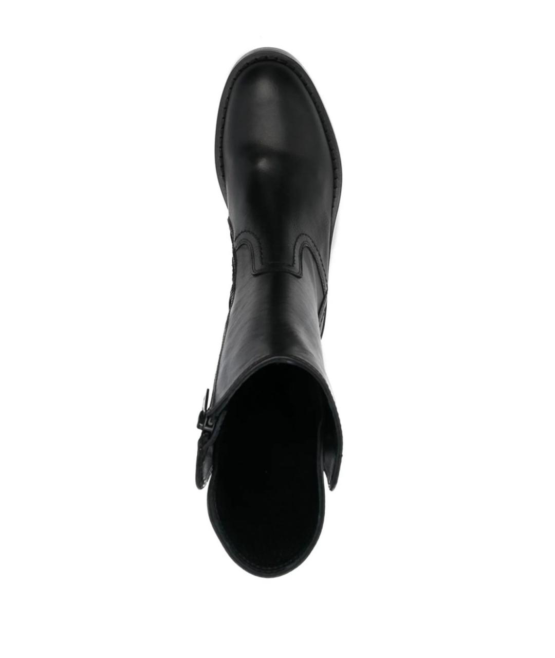 ANN DEMEULEMEESTER Черные кожаные ботинки, фото 2
