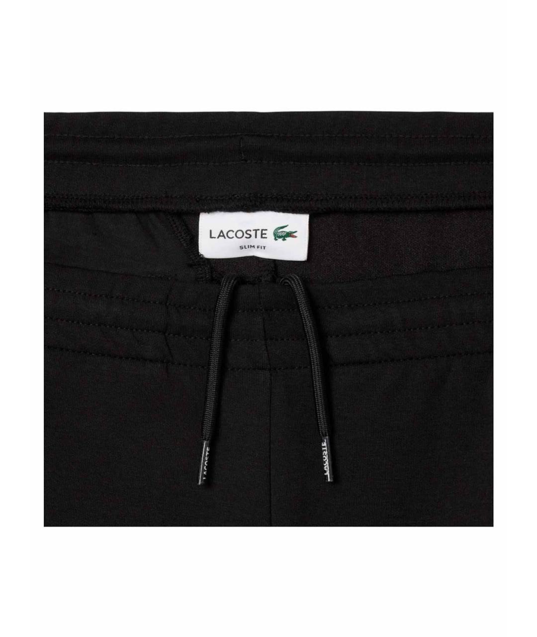 LACOSTE Черные полиэстеровые повседневные брюки, фото 4