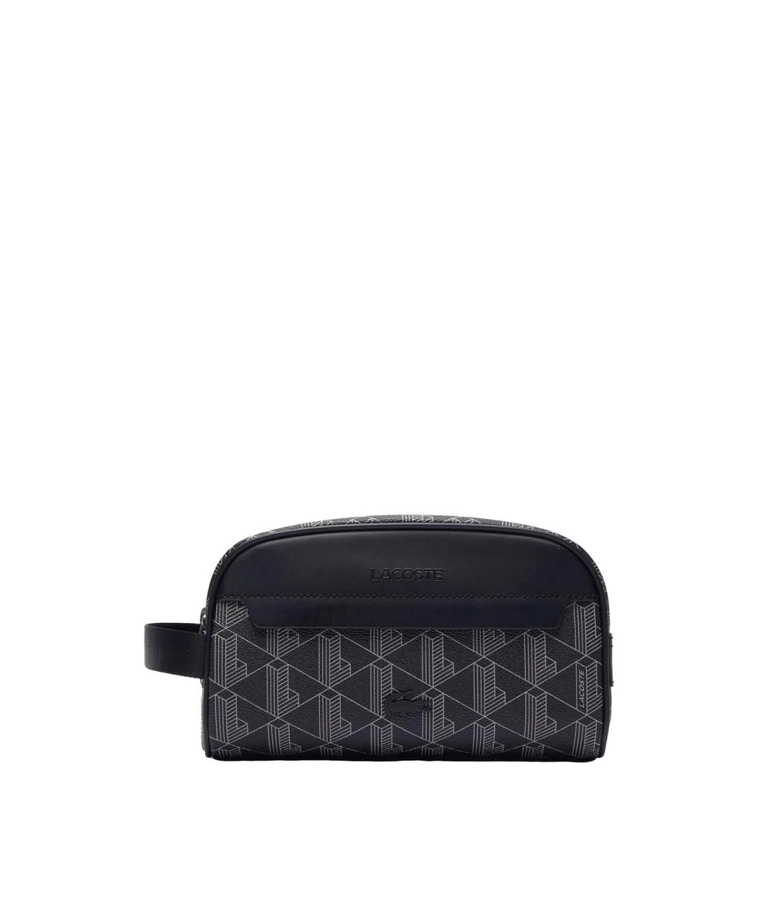 LACOSTE Черная канва барсетка, фото 1