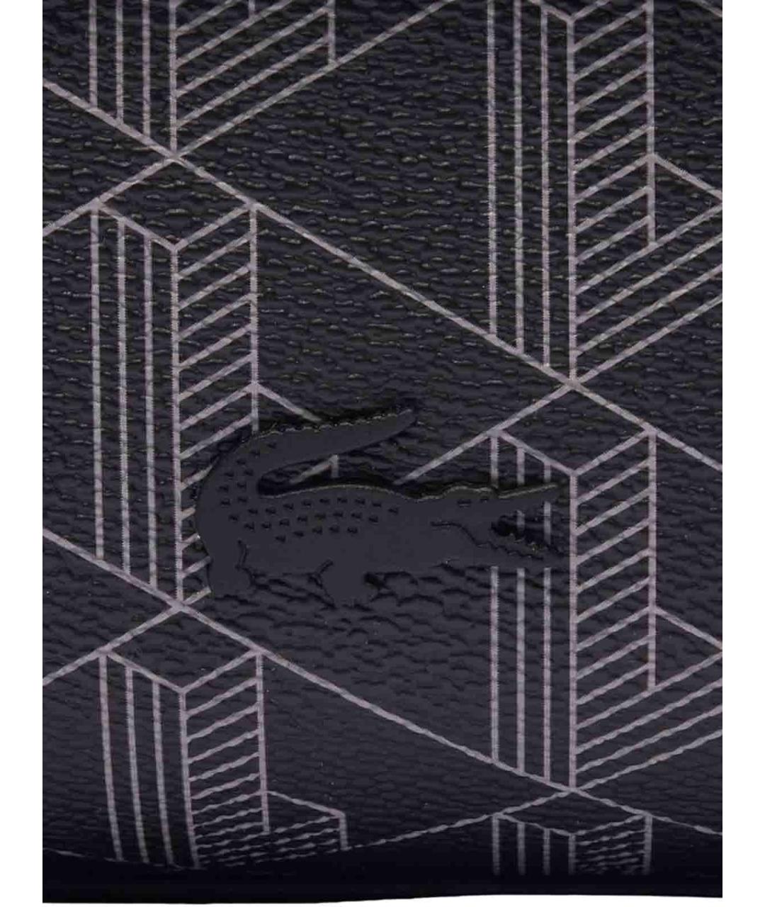 LACOSTE Черная канва барсетка, фото 5