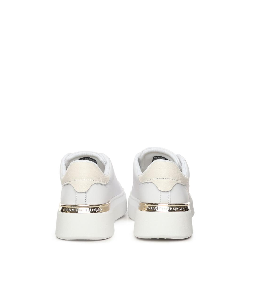 TOMMY HILFIGER Белые кожаные кеды, фото 3