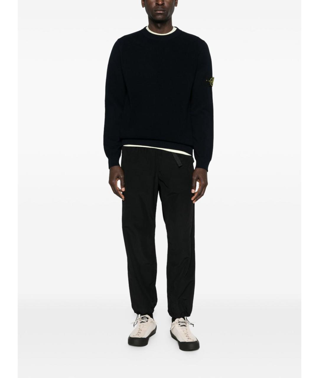 STONE ISLAND Синий хлопковый джемпер / свитер, фото 4