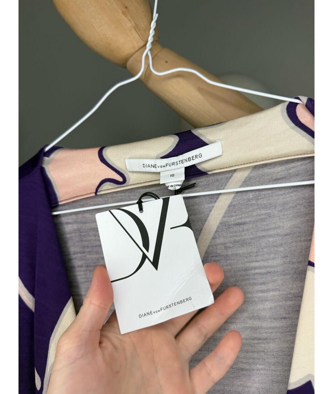 DIANE VON FURSTENBERG Мульти шелковое повседневное платье, фото 2
