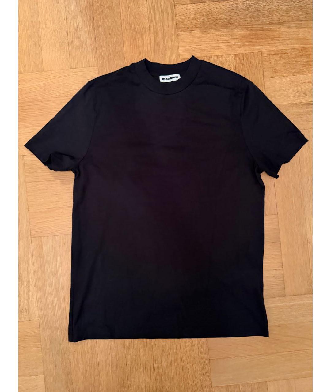 JIL SANDER Черная хлопковая футболка, фото 8