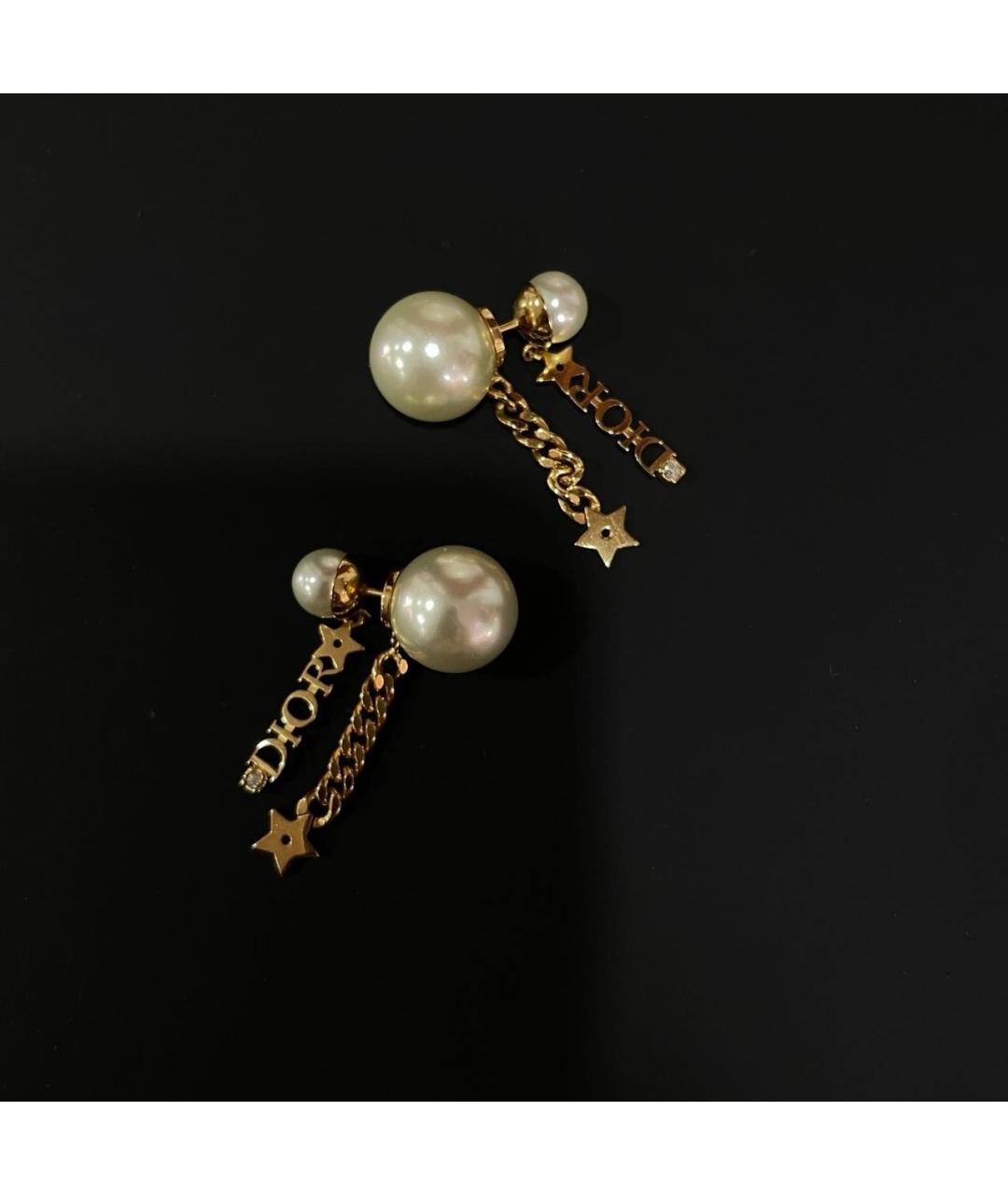 CHRISTIAN DIOR Золотые серьги, фото 3