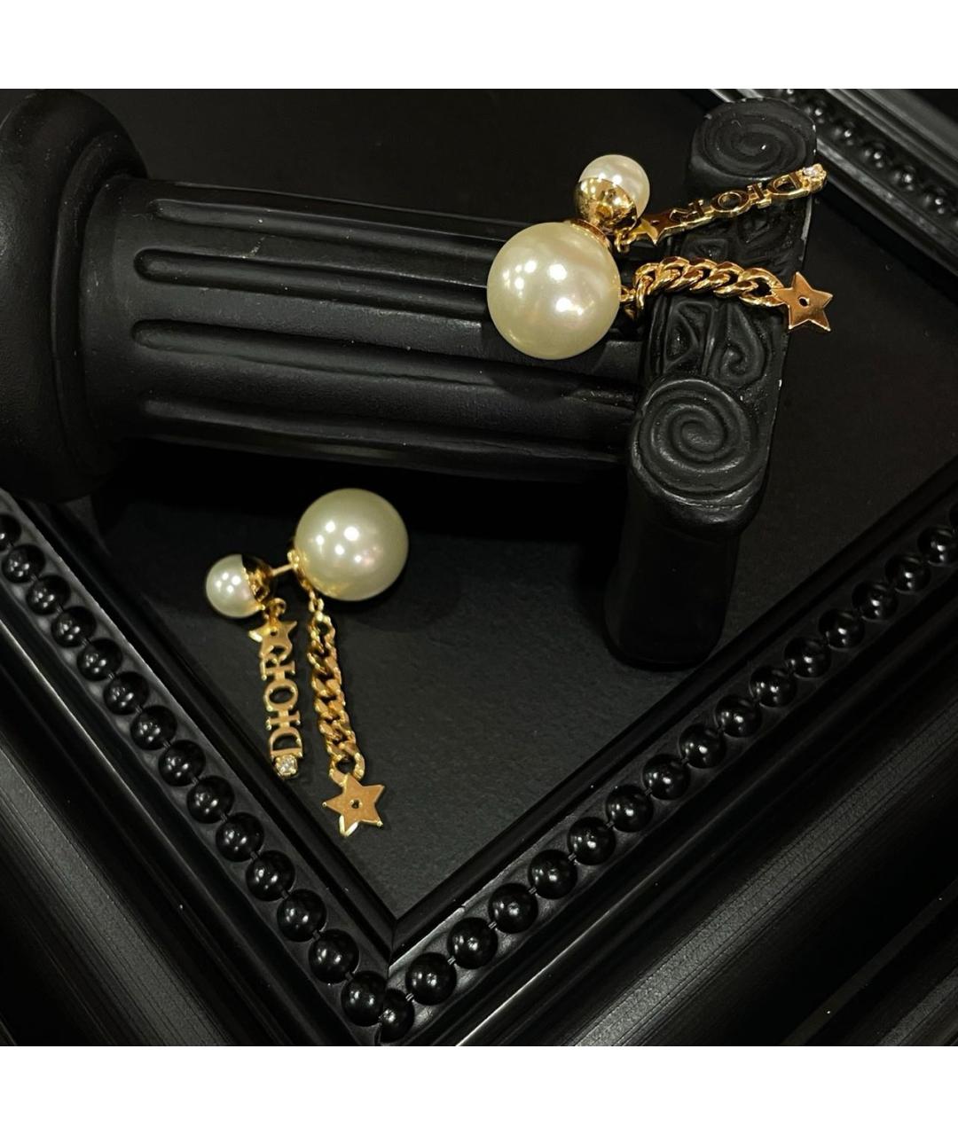 CHRISTIAN DIOR Золотые серьги, фото 2